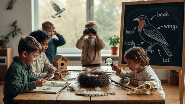 Activités éducatives sur les oiseaux pour sensibiliser les enfants à la nature
